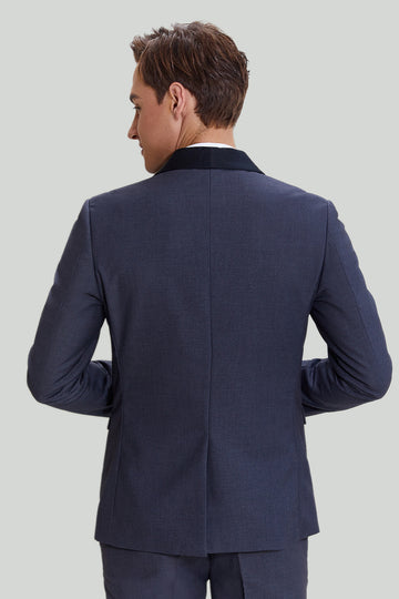 Grå 3-Delat Kostym Herr